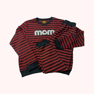 ⭐"Mom" Striped Pajama Set By Kapitol K